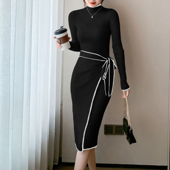 שמלת קשירה מסריג- קייסי