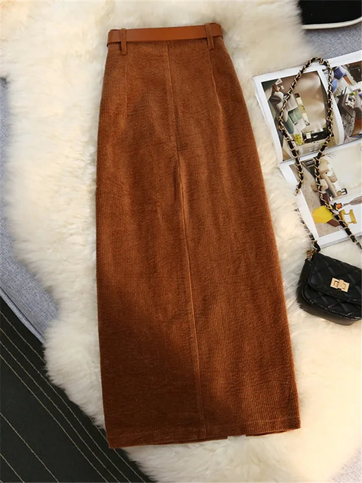 חצאית קורדרוי אלגנטית- אדל