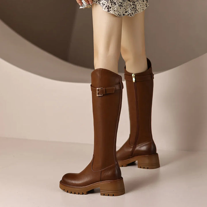 מגפי עור גבוהות- מליסה