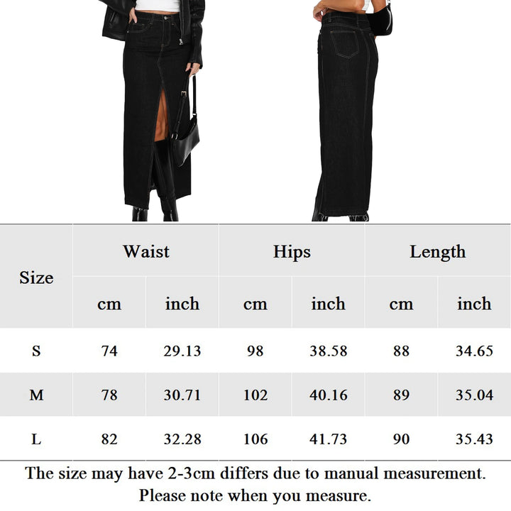 חצאית ג'ינס ארוכה