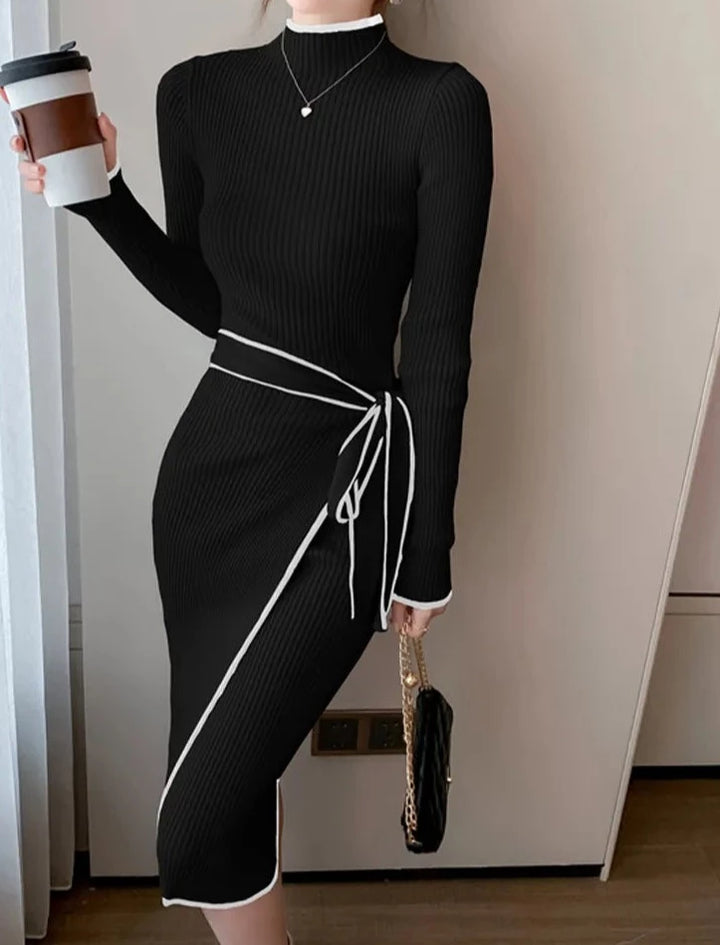 שמלת קשירה מסריג- קייסי