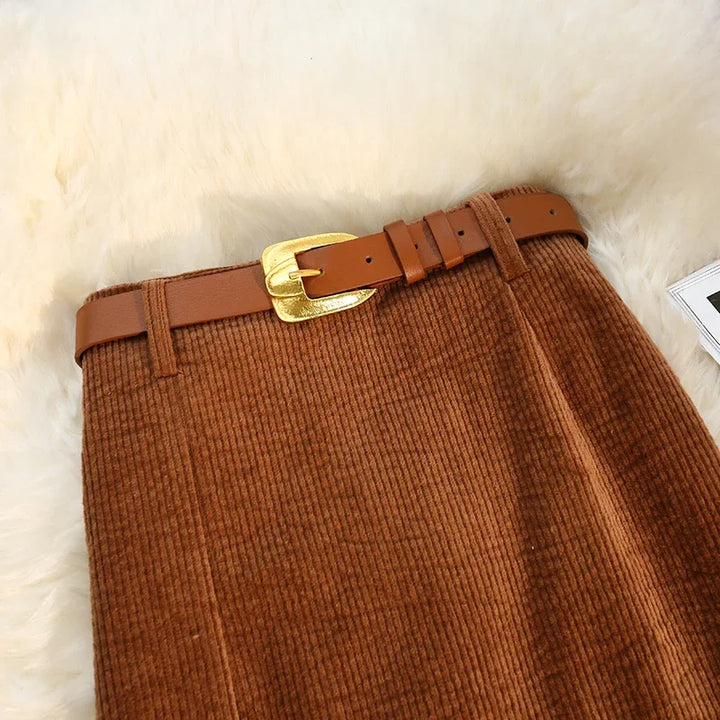 חצאית קורדרוי אלגנטית- אדל