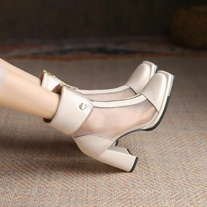 מגף עקב חצי שקוף- אנה