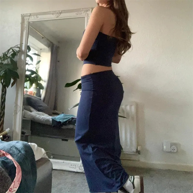 סט חצאית וסרטפלס