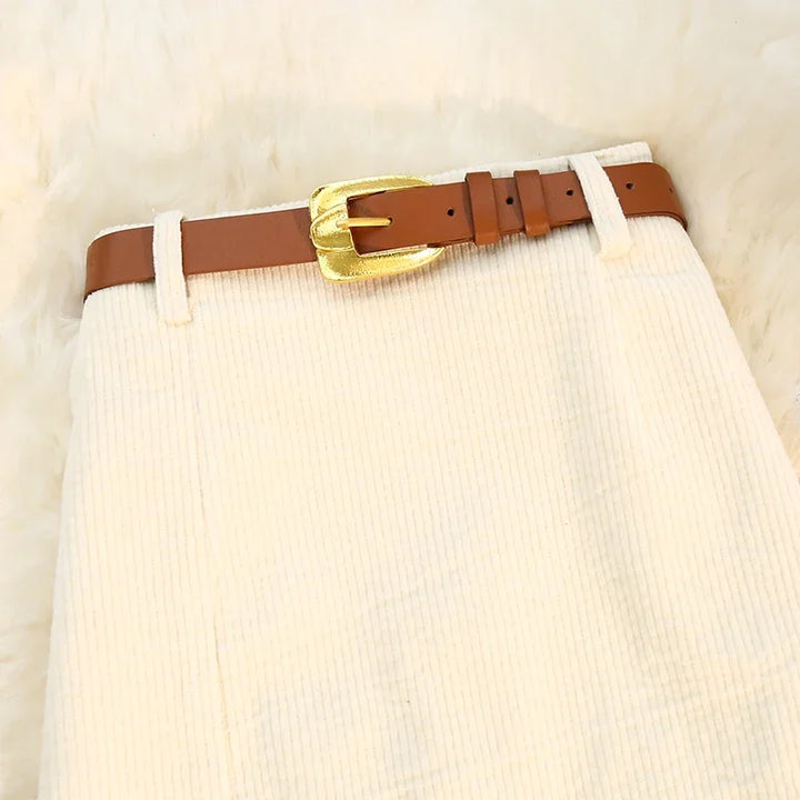 חצאית קורדרוי אלגנטית- אדל