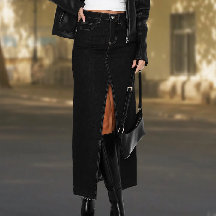 חצאית ג'ינס ארוכה