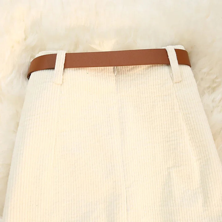 חצאית קורדרוי אלגנטית- אדל