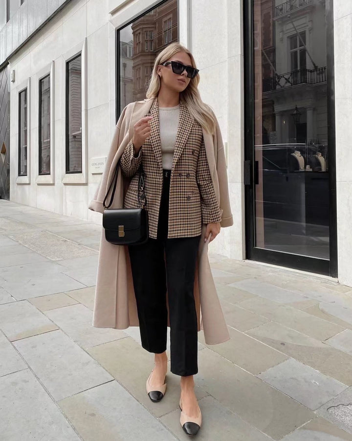 בלייזר אופנתי משובץ- אליה