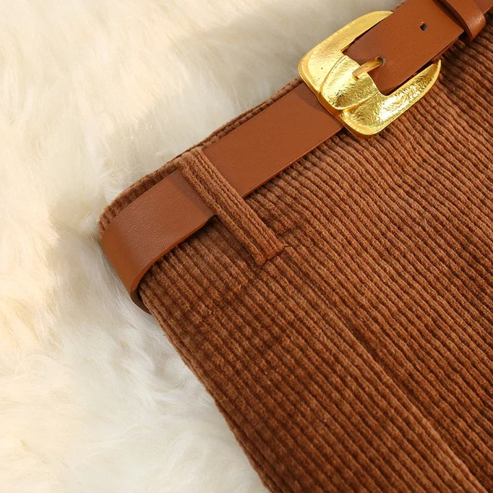 חצאית קורדרוי אלגנטית- אדל