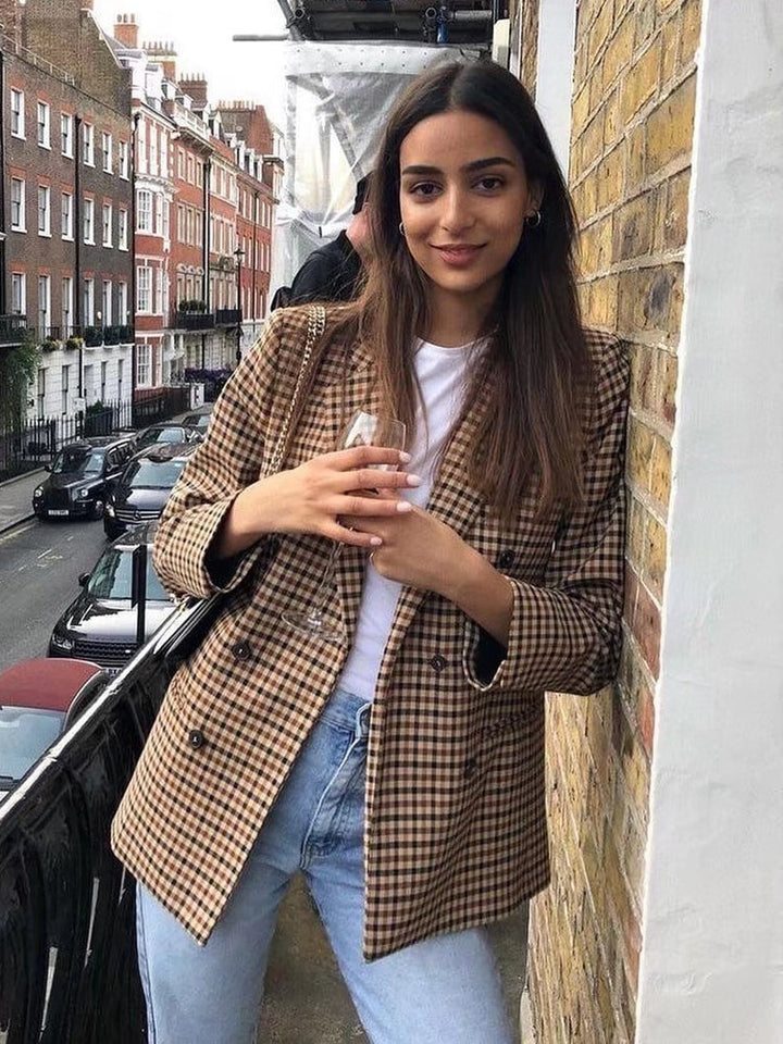 בלייזר אופנתי משובץ- אליה