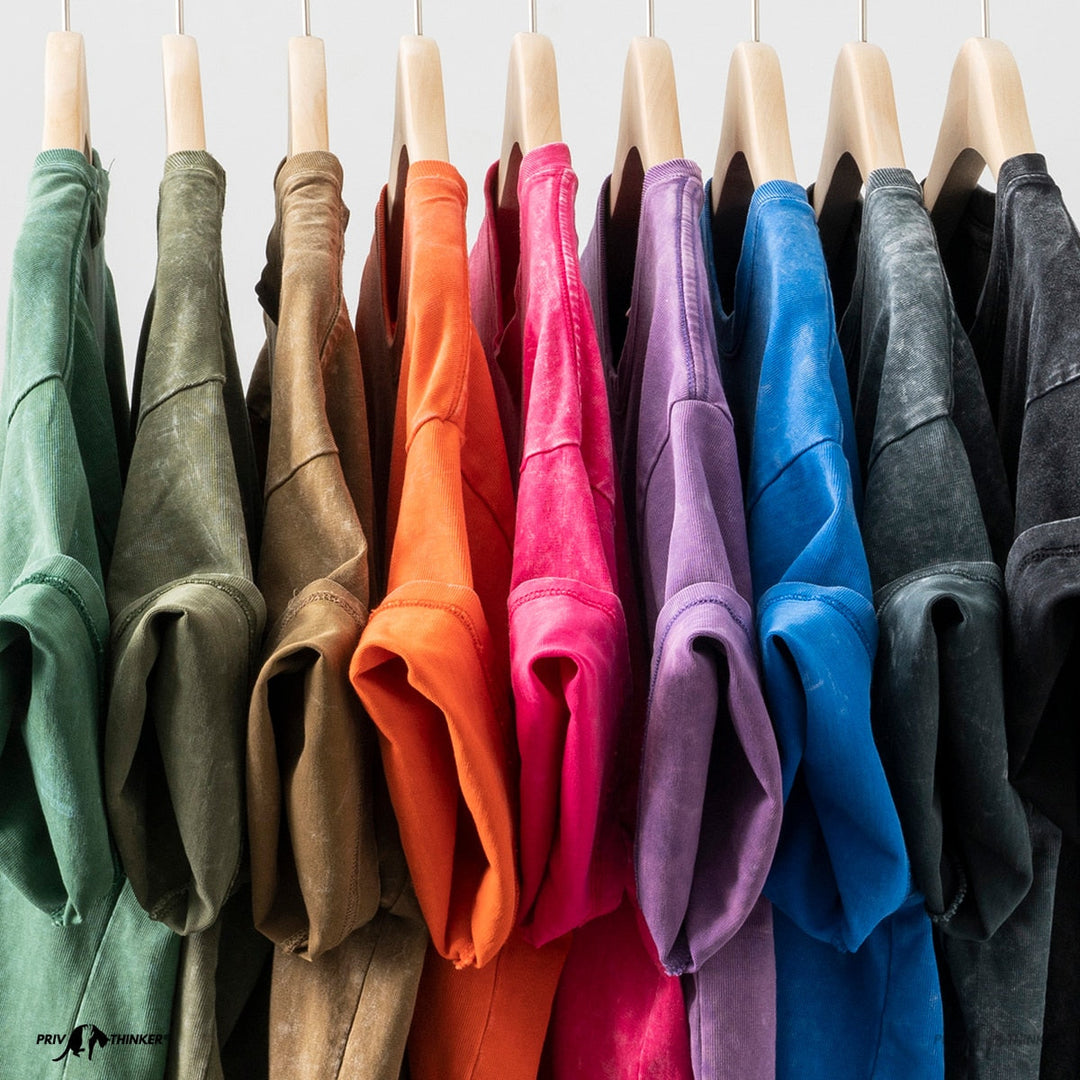 חולצה טי-שירט טאי דאי משופשפת