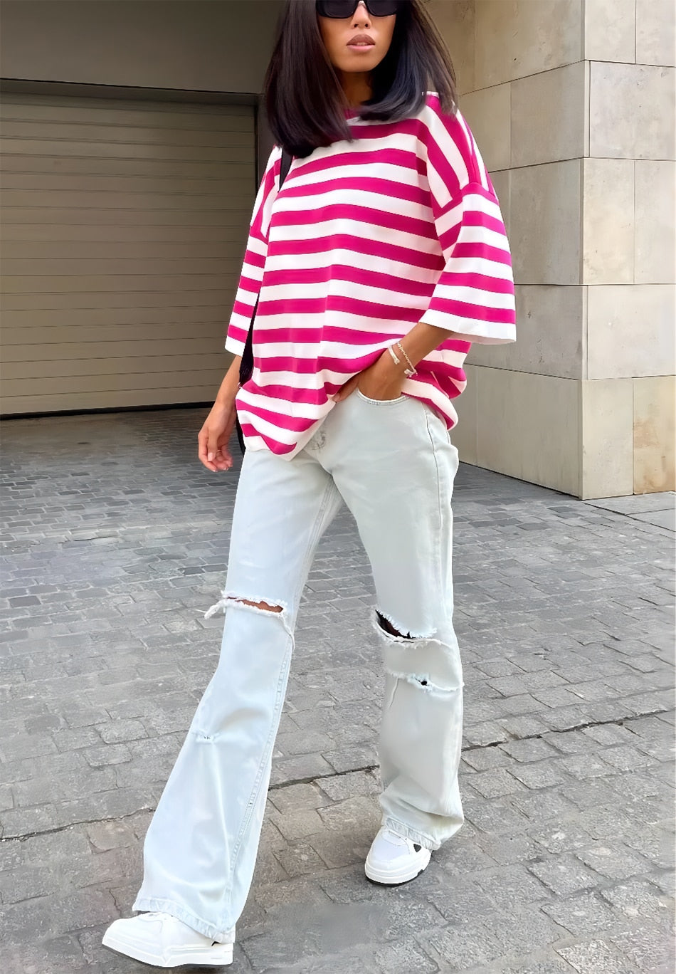 חולצה טי-שירט אובר סייז- קאמילה