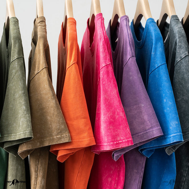 חולצה טי-שירט טאי דאי משופשפת