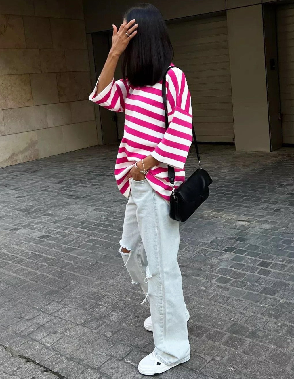 חולצה טי-שירט אובר סייז- קאמילה