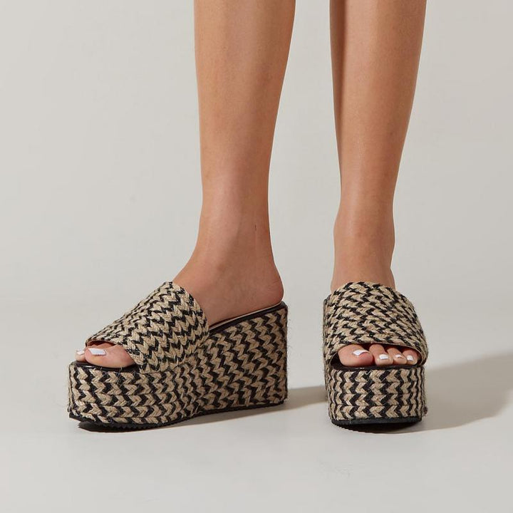 כפכף פלטפורמה בוהו- מינס