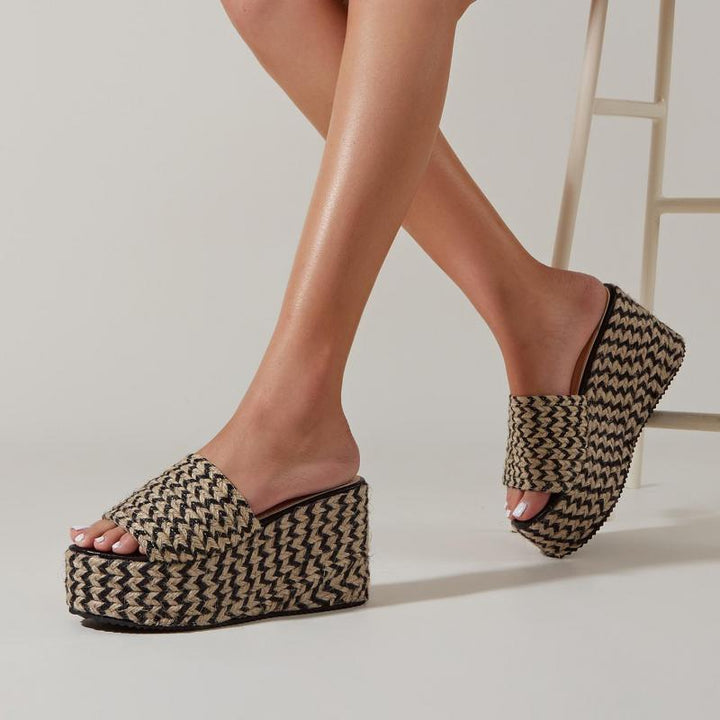 כפכף פלטפורמה בוהו- מינס