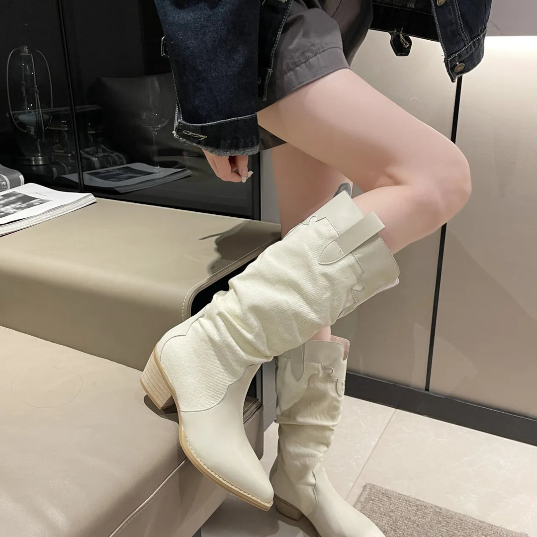 מגף בוקרים משולב ג׳ינס- קאיה