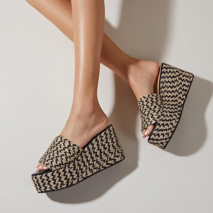 כפכף פלטפורמה בוהו- מינס